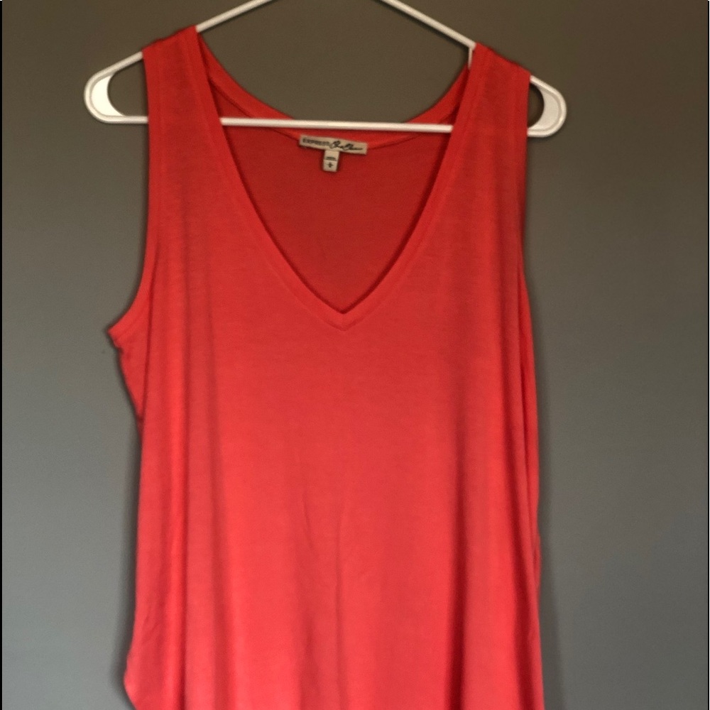 Express One Eleven tank top, Coral, Size L